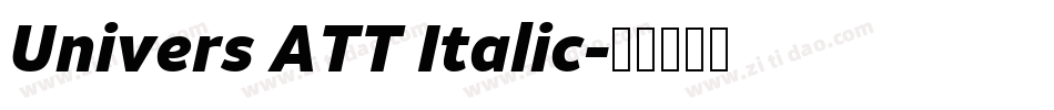 Univers ATT Italic字体转换